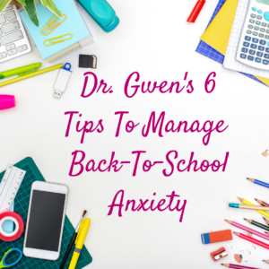 Cover photo for 6 Tips to Manage Back To School Anxiety